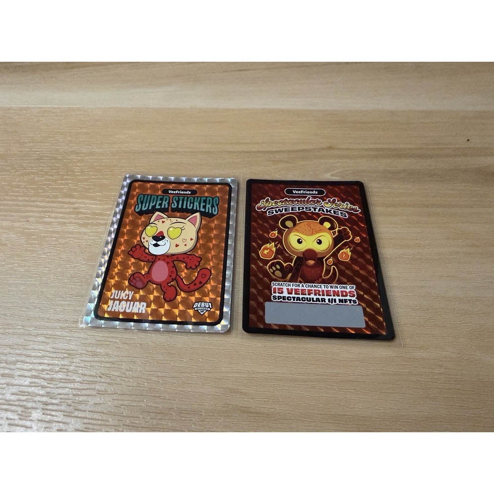 Juicy Jaguar VeeFriends Spectacular Series Super Sticker Debut Orange